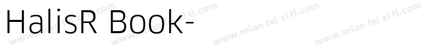 HalisR Book字体转换